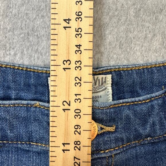 Universal Thread Cropped Jeans WMNS 16 High Rise Slim Straight Dark Wash Blue - Picture 8 of 10